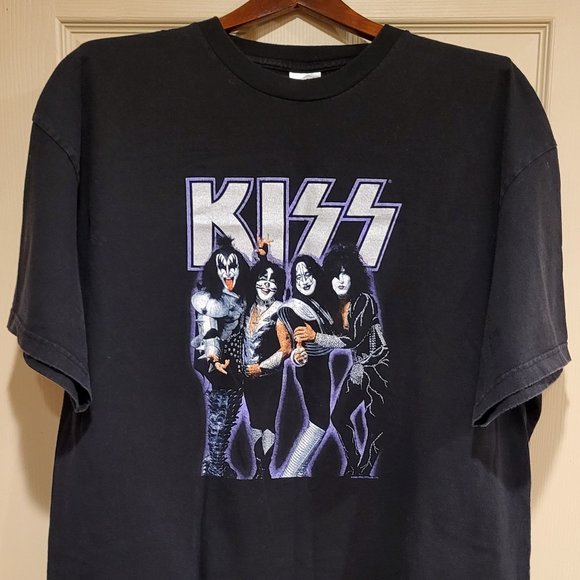 KISS Vintage Original Retro Rock & Roll Band Shirt XXL Ace Peter Gene Paul - Picture 1 of 10
